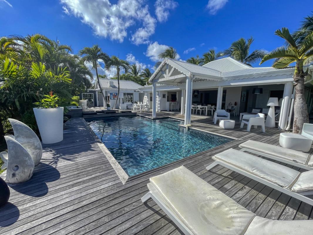 7.Location villa piscine Saint François Guadeloupe_vue d'ensemble sur mer